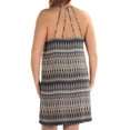thumbnail image 4 of KENSIE Womens Beige Printed Spaghetti Strap Above The Knee Shift Dress Size: L, 4 of 4