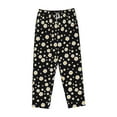 thumbnail image 6 of Uemuo Daisy Pattern Women's Wide Leg Palazzo Lounge Pants with Pockets Light Weight Loose Comfy Casual Pajama Pants-XX-Large, 6 of 9