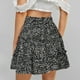 thumbnail image 2 of Faldas Para Mujer Falda Corta Casual Vintage Cintura Alta Estampado Floral Playa Volantes Odeerbi  ODB138774, 2 of 8
