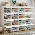 thumbnail image 3 of UWR-Nite Portable Shoe Rack Organizer 8-Tier Portable 64 Pair Shoe Rack Organizer 32 Grids Tower Shelf Storage Cabinet Stand Expandable for Heels, Boots, Slippers, 3 of 6