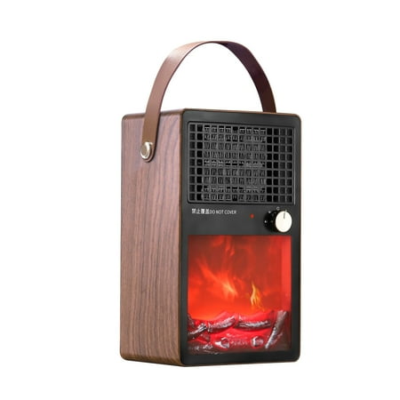 

New Type Of Heater Simulation Electric Space Heater Flame Heater Fireplace Household Portable Fast Thermoelectric Heating Electric Heater Gas Desktop Small Heater Fan Electric Heater