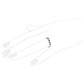 thumbnail image 3 of Princess-Cut Tanzanite and White Diamond Ring 14k White Gold (0.75ct), 3 of 3