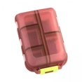 thumbnail image 1 of Paquete de 2-6 pastillas organizadoras de viaje Yuyangstore pastillero pequeño color rojo 2 piezas, 1 of 7