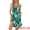 Green Flowers, variant on Women's Floral Sleeveless Scoopneck Nightgown with Pockets XL Green Flowers