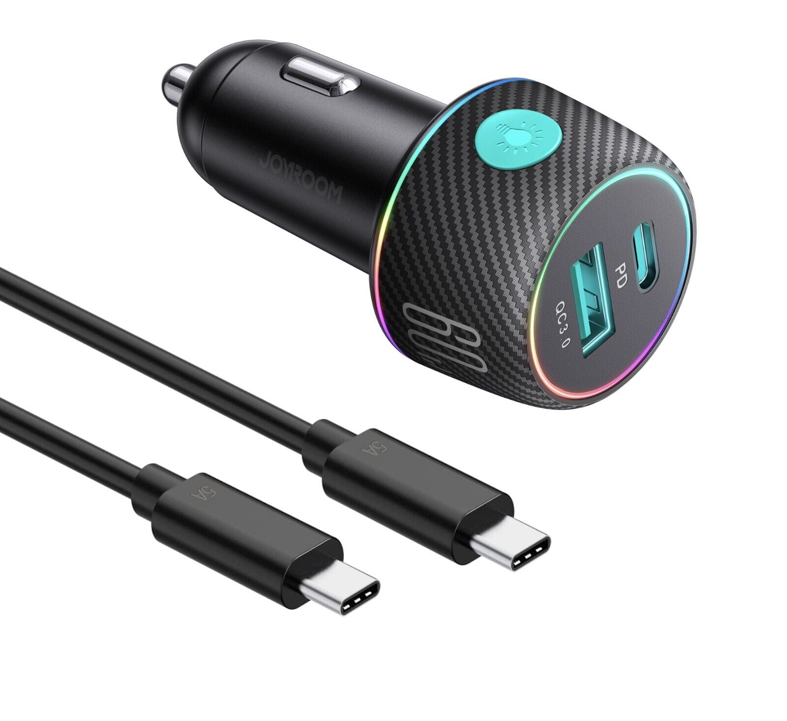 Fast USB-C Car Charger, BPA & PVC Free