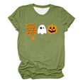 thumbnail image 4 of Sixuan Halloween Shirts for Women, Tshirts Womens Fall Fashion 2024 Plus Size Tops, Women'S Spi Der Print Crew Neck T Shirt, 4 of 4