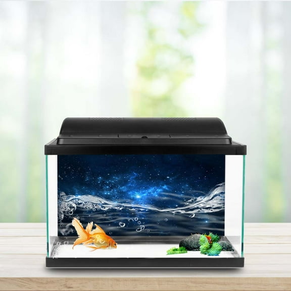 Fish Poster,Fish Decor Paper,PVC Adhesive Aquarium Fish Background Poster Backdrop Decoration Paper