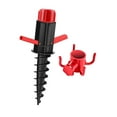 thumbnail image 3 of Sombrilla de playa Anclaje de arena con gancho de sombrilla Soporte de base de sombrilla de patio Anclaje de tornillo de sombrilla de césped para Ganchos rojos DYNWAVEMX ancla de arena de playa, 3 of 8