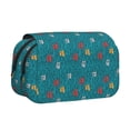 thumbnail image 1 of Disketp Funny Cat Blue Estuche de Lápices de Doble Capa con Tapa Abatible y Cremallera, Organizador Escolar para Adolescentes y Adultos, 1 of 7