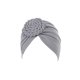 thumbnail image 2 of Turbante tejido nudo estilo étnico musulmán Sonducket sombrero Donut gris, 2 of 6