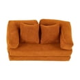 thumbnail image 1 of Yinanstore Canapé-Lit Mini Convertible Chaise Longue DIY Accessoires Modèle Réaliste Mini Causeuse pour Décorations Paysagères Jeu de Rôle Cadeau Marron, 1 of 7
