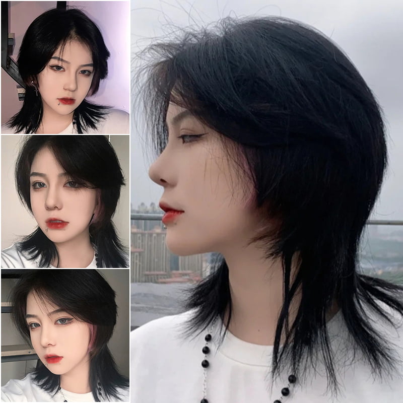 Fluffy Mullet Head Type Short Wig Fashion Hair Extensions Personalized Hair  Accessories for Women Men New 