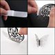 thumbnail image 4 of 24 Uds. Adornos de mariposas 3D pegatinas removibles vívidas con 3 tamaños diferentes (plata), 4 of 5