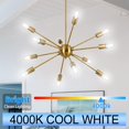 thumbnail image 3 of Bombilla LED GVVooHome E12, candelabro, 4 W, 4000 K, regulable, paquete de 6, 3 of 7