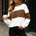 thumbnail image 6 of Zorckvet Loose fit Long sleeve Crewneck sweatshirt For women Kangaroo pocket, 6 of 9