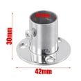 thumbnail image 2 of 2pc 19-32mm Acier Garde-Robe Support Bride Rail Tige Prise de Courant Support Décor, 2 of 5