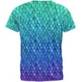 thumbnail image 2 of Halloween Mermaid Scales Costume All Over Mens T Shirt Multi SM, 2 of 7