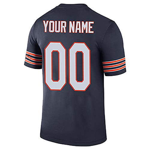 Custom Football Jersey Embroidered Name Number T Shirt for Mens/Womens/Youth White 