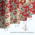 thumbnail image 6 of Pioneer Flower Floral Print Pattern Shower Curtain 84"x72" ,Bathroom Decorative Shower Curtains Set with 12 Hooks,Modern Waterproof Washable Shower Curtain, 6 of 6