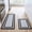 Black, variant on Buganda kitchen rugs and mats, Sets of 2 Washable Rugs for Kitchen, Non Slip Kitchen Mats for Floor, 17.3"x48" 17.3"x29" Grey