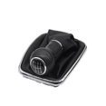 thumbnail image 1 of 5/6 Speed Gear  Knob Lever Shifter Gaitor Boot PU Leather For   2003-2008 Golf 4 IV MK4 GTI R32 Jetta, 1 of 9