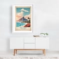 thumbnail image 2 of Tropical Paradise Preserved: Vintage Travel Poster of Bora Bora - Bora-Bora Leeward Islands French Polynesia Illustration White Framed Wall Art Print 24 x 36 inches, 2 of 3