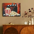 thumbnail image 4 of FCXZI Popcorn Movie Film Cinema Wall Decor Canvas Print Ready To Hang Room Home Art Decor 16x12in, 4 of 6