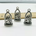 thumbnail image 6 of U8MO 10/30pcs newlyweds antique silver charms pendants jewelry DIY gift 23*13mm-4pcs, 6 of 9