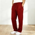 thumbnail image 2 of CONZONE Kids Boys Uniform Sweatpants Straight Leg Sweat Pants for Child Elastic Waist Drawstring Back To School Fall Winter Athletic Jogger Pants with Pockets, 2 of 8