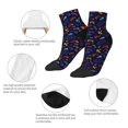 thumbnail image 5 of Fuzoiu Games Print Adult Socks, Crew Moisture-wicking Socks, Unisex Cushion Crew Socks,Casual Sports Ankle Socks, 5 of 7