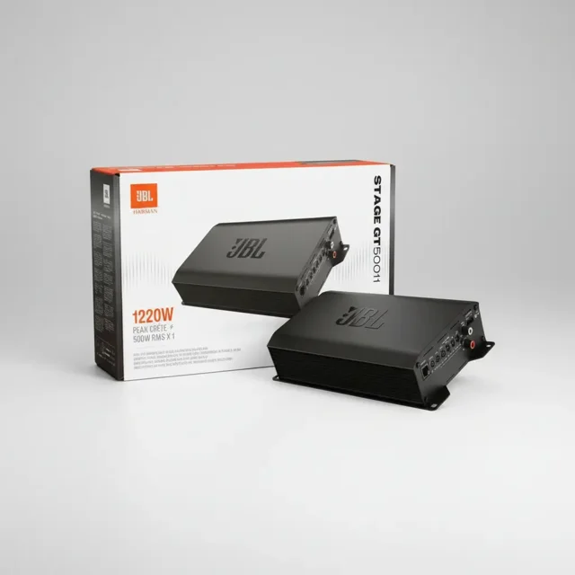 Amplificador 4 canales jbl stage gt90041 clase d 1480w máx