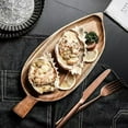 thumbnail image 3 of beisidaer Acacia Leaf Shaped Tray, Snack Tray - Suitable For Desserts And Party Trays - small, 3 of 5