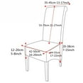 thumbnail image 3 of 1/4/6X Velvet Stretch XL Dining Chair Cover Protector Washable Stool Seat Slipcover for Dining Room/Kitchen Wedding Banquet Decoration, 3 of 5
