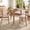 Light Brown, variant on Euroco 3-Piece Dining Table Set for 2, Triangular Side Table with 2 Curved Chairs,Compact Kitchen Table Set for Kitchen Living Room,Small Space,Brown