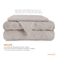 thumbnail image 2 of Juego de Funda para Edredon Duvet Dreamlab, Tamaño Individual, Color Beige, 2 Piezas, 2 of 9