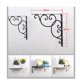thumbnail image 2 of Nestingho 2Ud Soportes Metálicos Negros Para Estantes Con Patrón Floral Triangular Resistentes Para Pared, 2 of 8