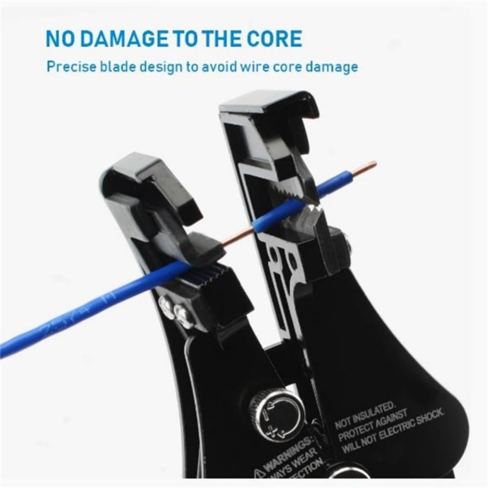 Crimping Pliers Wire Stripper Tool With Non-slip Ergonomic Curved Handle Insulation High Strength Zinc Alloy Head Corrosion-resistant Cable Crimping Pliers Multifunctional