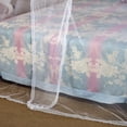 thumbnail image 5 of Limei 4 Corners Post Pink Canopy Bed Curtain for Girls & Adults - Cute Cozy Drape Square Netting - 4 Opening - Princess Bedroom Decoration(Queen, White), 5 of 5