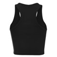 thumbnail image 3 of FashionMille Women Sleeveless Rib Racerback Workout Sports Crop Tank Top, 3 of 5
