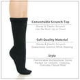 thumbnail image 5 of Basico Lightweight Slouchy socks for women | Black Slouch Socks for Girls | Scrunch Socks | (3PK, Shoe Size 5-9 1/2), 5 of 6