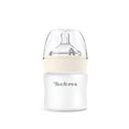 thumbnail image 2 of Yooforea Silicone Coated Glass Baby Bottle, 0M+ Slow Flow Nipple I Anti-Colic, Wide Neck, Stable Base I Medical-Grade Silicone Coating Shatter Protection, BPA BPS PVC Free (90 ML/3OZ-Cream), 2 of 4