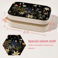 thumbnail image 5 of Starry Plants Velvet Portable Earring Organizer Box with Removable Compartment - Ideal Travel Organizer and Jewelry Box Gift, 5 of 7