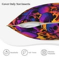 thumbnail image 5 of Kll Skull Decorative Throw Pillow Covers Velvet Soft For Couch Sofa Bedroom Living Room Outdoor -20"X20", 5 of 8
