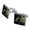 Silver, variant on I Got Your Back Soldier and German Shepherd Dog Camo Square Cufflink Set - Silver or Gold