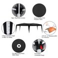 thumbnail image 6 of 2021 Upgraded Outdoor 10 x20 ft Canopy Tent, enyopro Waterproof Party Wedding Tent with 4 Removable Sidewalls and Windows, Foldable Gazebo Tent for Party Events Beach BBQ Pavilion, B042, 6 of 10