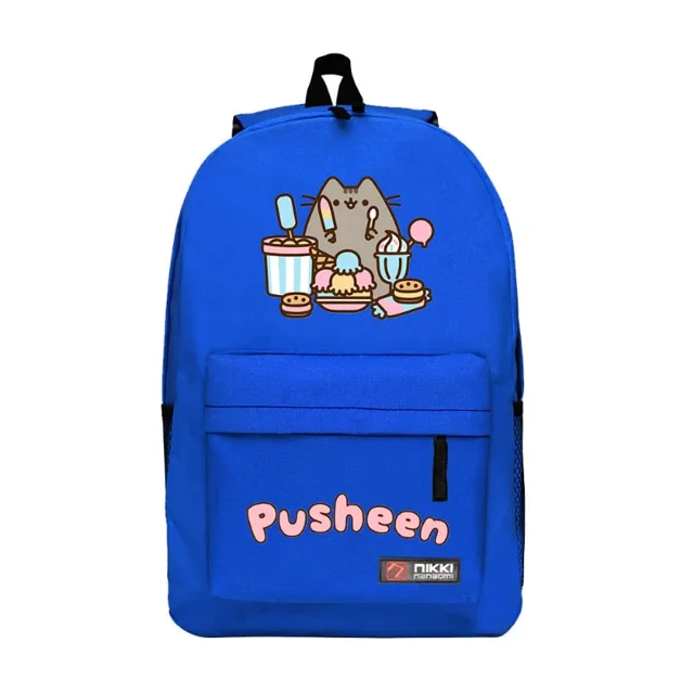 Pusheen Cat Student Schoolbag Cosplay Backpack Cartoon Printed Large Capacity Outdoor Anime Backpack Cute Travel Bag Kids Gift