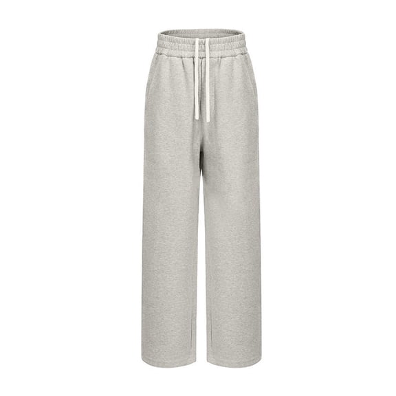 Klisyaur Mens Wide Leg Sweatpants Baggy Drawstring Pant High Waisted Joggers Lounge Sweat Pants with Pockets