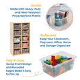 thumbnail image 3 of ECR4Kids Scoop Front Multipurpose Storage Bins, Cubby Compatible, 20-Pack- Clear, 3 of 6