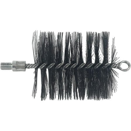 Heavy Duty Pellet Wood Stove Vent Brush and Rod for Chimneys, Stoves, Fireplaces, Dryers, Piping (4"   3' Rod)