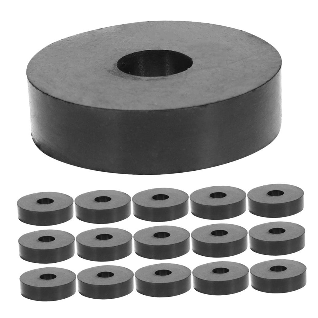 ULTNICE 20Pcs Abrasion Resistant Black Rubber Washers for Household Appliance Repair
